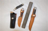 Pocket Knives -Western Knives & Stone Sharpener