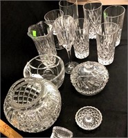 Lot of Crystal Glass Items.