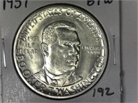 1951 BTW Silver Half Dollar
