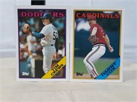Qty (15) Assorted 1988 Topps Baseball Cards
