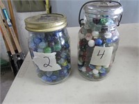 2 jars of marbles