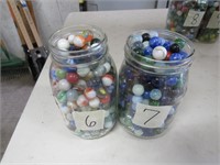 2 jars of marbles