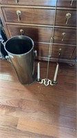 Umbrella stand and candle holder