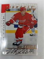 1997-98 BE A PLAYER PINNACLE MIKE KNUBLE RANGERS