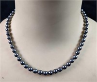 Faux Pearl Faux Gray Pearl Necklace