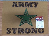 Army strong door mat