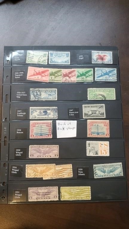 US Stamps - Back of book