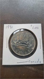 Canada 1981 One Dollar Coin