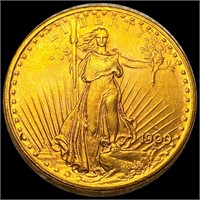 1909-S $20 Gold Double Eagle UNCIRCULATED