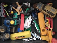 Box Lot of Toy Vehicles for Parts / Repair