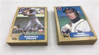 1987 2 Sets Detroit Tigers Cards Topps Baseball