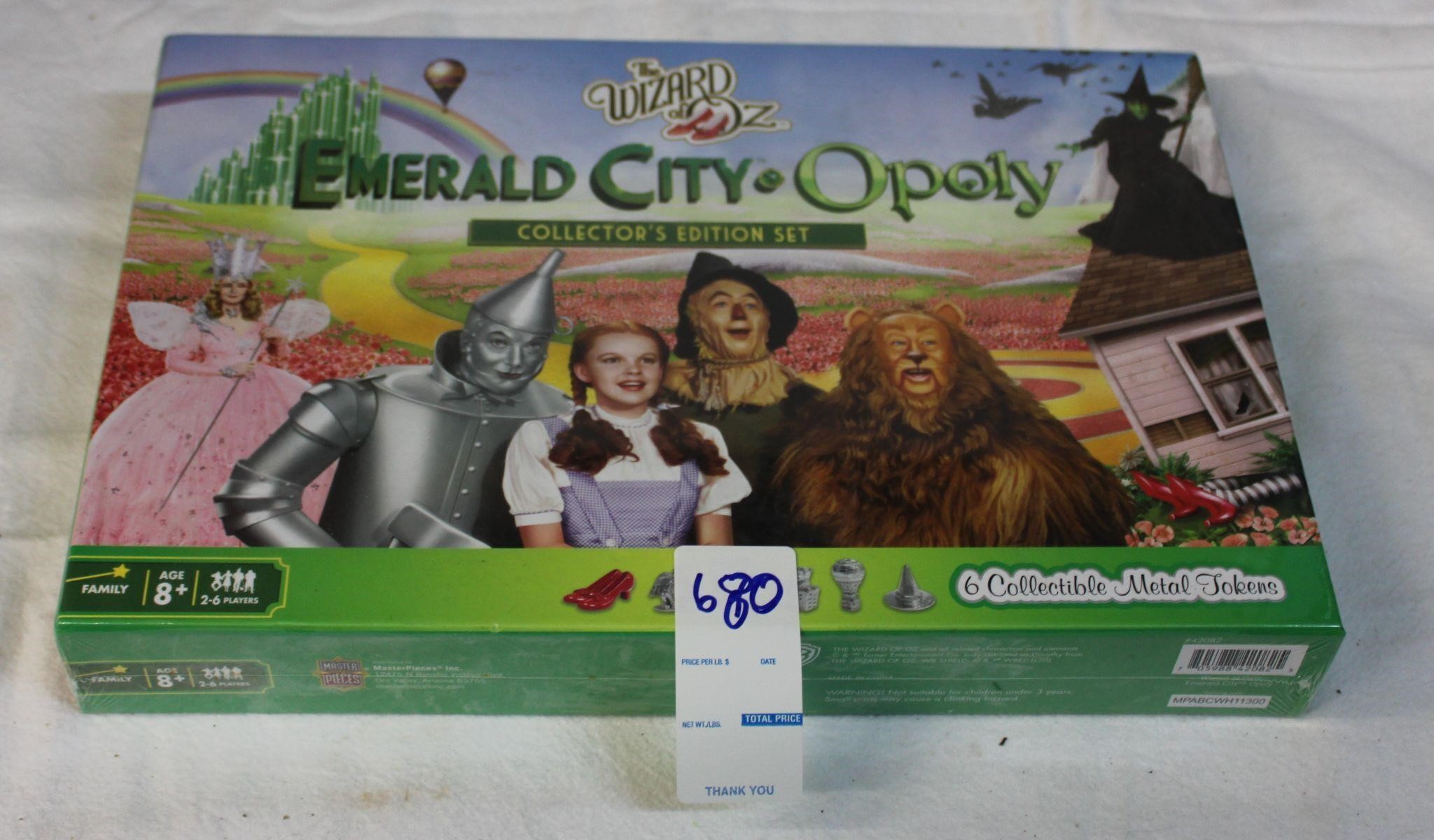 Wizard of Oz Opoly Board Game