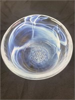 Kosta Boda Art Glass Bowl UHV Ulrica Hydman
