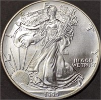 1995 1 oz American Silver Eagle Brilliant