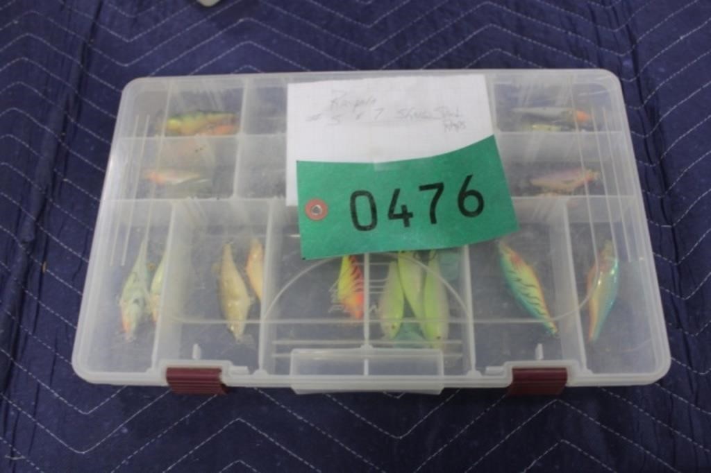 Tray of Rapala Shallow Shad Raps