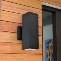 Matte Black Outdoor Armed Sconce