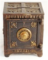 Cast Iron 2 Dial Security Safe Deposit Bank