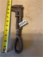 Vintage Twisted Handle Pipe Wrench