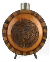 German Carved Wood Canteen