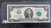 2013 Rare USA 2 Dollar Bill