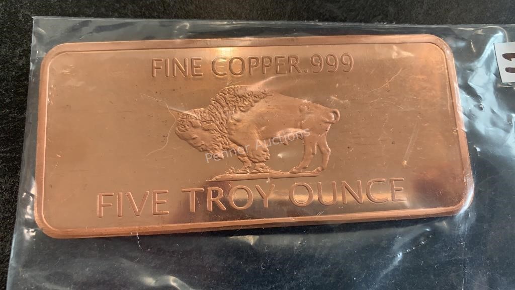 5 Troy Ounce Copper