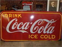 Coca Cola 4' x 8' porcelain sign