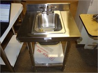 New Stainless Steel Table with Drop-in Sink