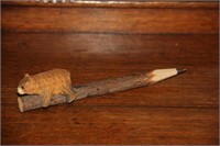 Rustic carved bear ballpoint pen