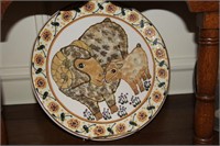 Vintage hand-painted Rothwoman goat plate