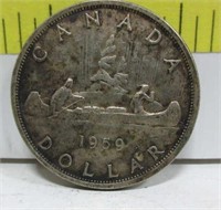 1959 Canada Silver Dollar
