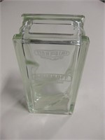 10.5" Tall Smirnoff Glass Block With Opened Top