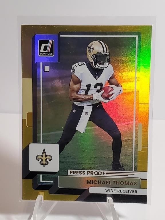 2022 Donruss Press Proof Gold Michael Thomas