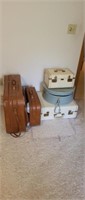 5 pieces vintage hard & soft shell luggage