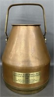 1921 De Laval Copper Milking Pail