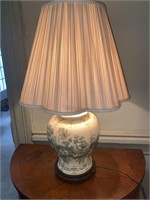 20th C. Chinese Porcelain Table Lamp w/ Shade