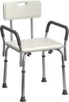 Shower Chair Seat with Padded Armrests