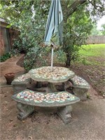 Concrete Table & Chairs
