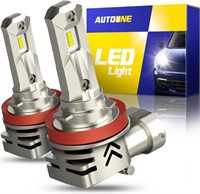 AUTOONE H11 LED Bulbs, 500% Brighter H8 H9 LED Bul