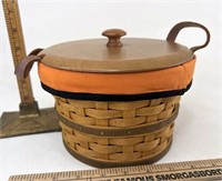Longaberger Small bushel  with Liner, lid  and