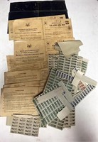 War ration books and stamps