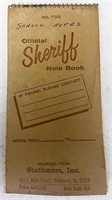 Official sheriff notebook school notes