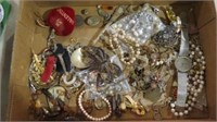 BOX LOT OF COSTUME JEWELRY