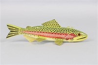 Karl Johnson 11.25" Rainbow Trout Fish Spearing