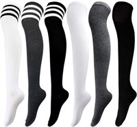 Aneco 6 Pairs Women's Knee-High Socks