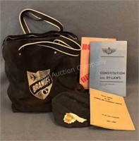 Braniff Airlines Bag and Hat