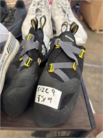 Evolv climbing shoes used size 9