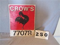 Plastic Crows Seed sign