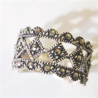 $120 Silver Marcasite Ring