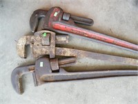 (3) 36"  RIDGID PIPE WRENCHES