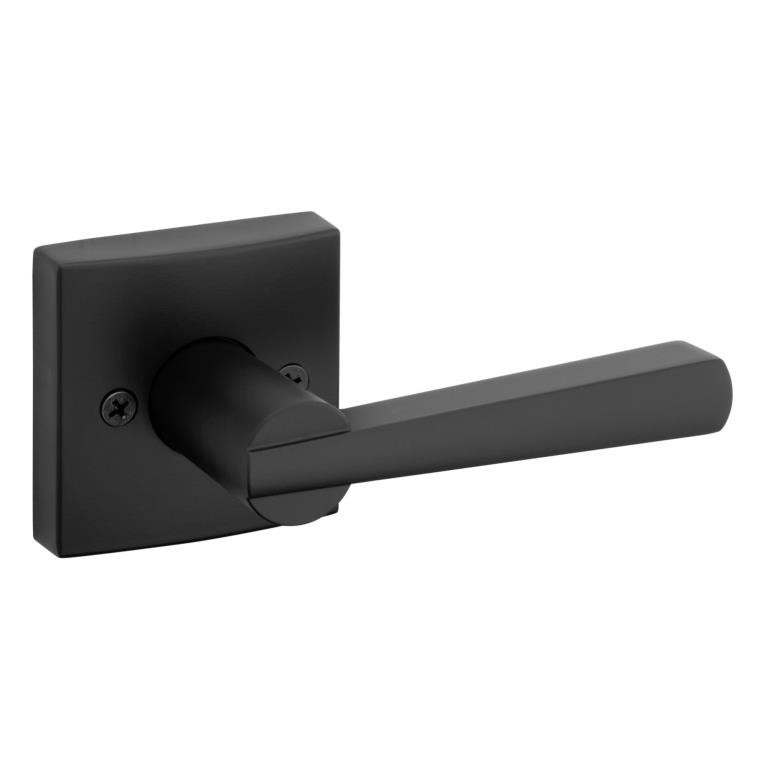 C1987  Baldwin Spyglass Door Lever Set - Black